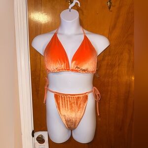Fashion Nova Radiant Orange Bikini Set